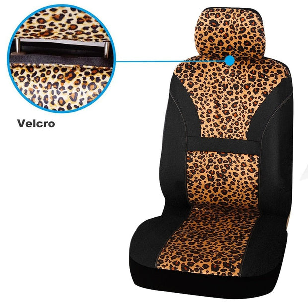 Housse de siège pour voiture léopard