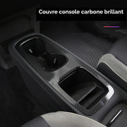 Accessoires Volkswagen ID3, couvre console centrale carbone brillant monté.