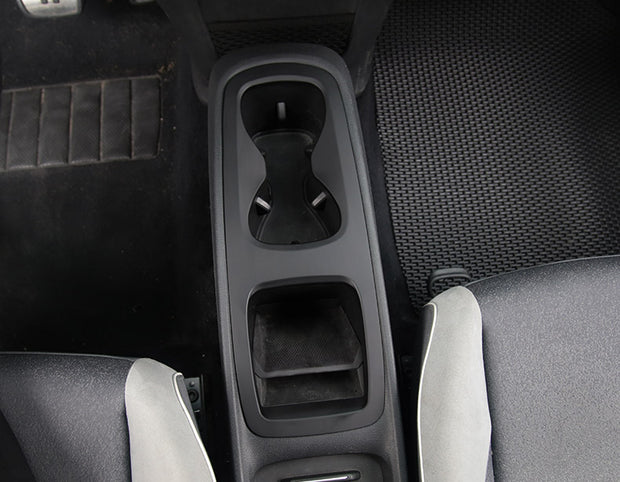 Accessoires Volkswagen ID3, couvre console centrale noir mat monté.