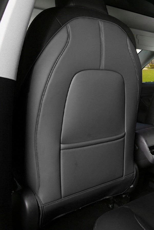 Accessoire Tesla Model 3, 1 couvre dos de siège noir.